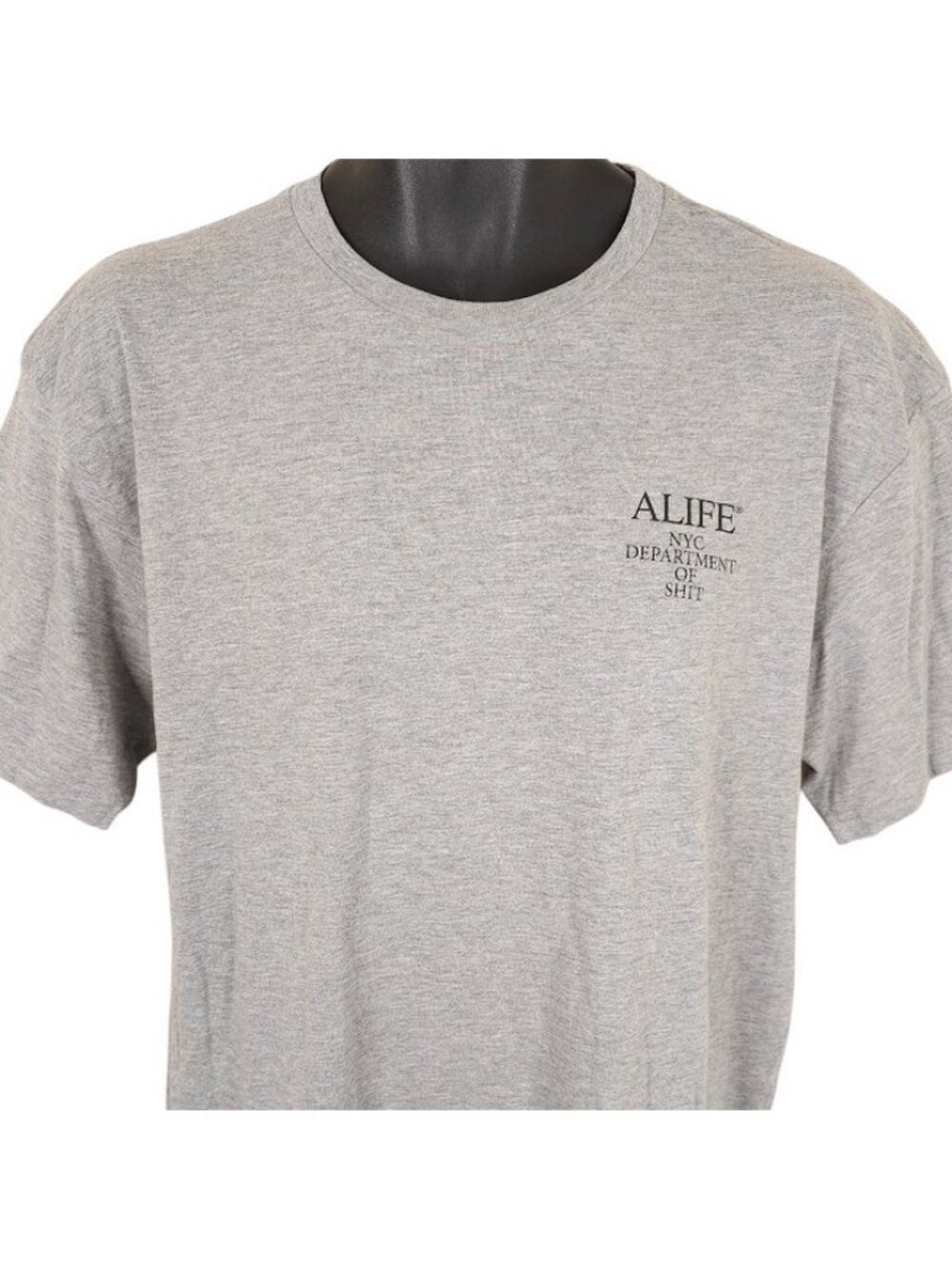 Alife T Shirt Mens Size Large Gray NYC Department Of Sh*t New York Streetwear
